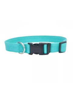 Coastal New Earth Soy Adjustable Dog Collar Mint Small/Medium 3/4" X 12"-18"