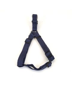 Coastal New Earth Soy Adjustable Indigo Blue Harness 3/4" X 20"-30"