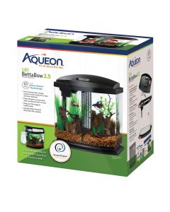 Aqueon LED BettaBow Desktop Aquarium Kit Black 2.5 Gallon