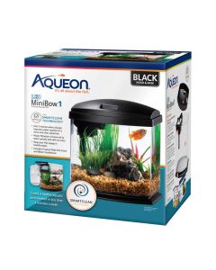 Aqueon LED MiniBow Desktop Aquarium Black 1 Gallon