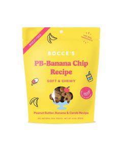 Bocce's PB-Banana Chip Recipe Soft & Chewy Treats 6 oz.