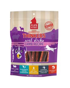 Plato Thinkers Lamb Meat stick Dog treats 18 oz.