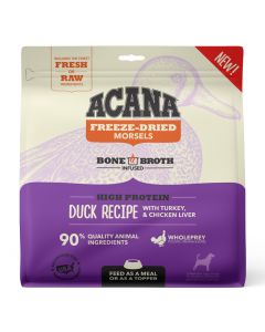 Acana Freeze-Dried Morsels High Protein Duck with Turkey & Chicken Liver Recipe for Dogs 8 oz.