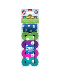 Bags on Board Premium Waste Pick-up Bags Fresh Floral Scent 140 count
