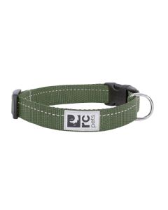 RC Pet Products Dog Clip Collar Dark Olive Medium 1" x 12"-20"