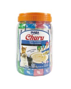 Inaba Churu Puree Cat Treats Tuna Variety Pack  50ct