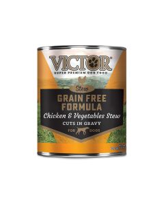 VICTOR Grain Free Formula Chicken & Vegetables Stew Cuts in Gravy for Dogs 13.2 oz.
