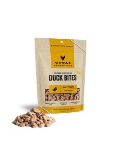 Vital Essentials Freeze-Dried Raw Duck Bites Dog Treats 5.5 oz.