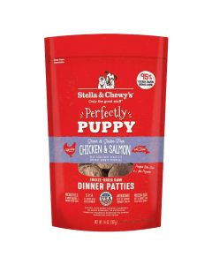 Stella & Chewy's Perfectly Puppy Chicken & Salmon Freeze Dried Raw Dinner Patties 14 oz.