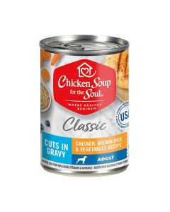 Chicken Soup for the Soul Chicken, Brown Rice & Vegetables Recipe Cuts in Gravy 13 oz
