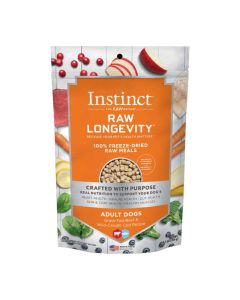 Instinct Raw Longevity 100% Freeze-Dried Raw Meals Adult Dogs Beef & Cod Recipe