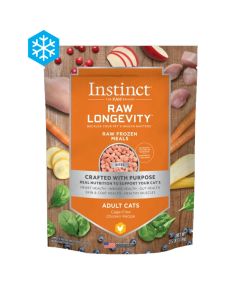 Instinct Raw Longevity Frozen Bites for Adult Cats Cage-Free Chicken Recipe 2.5 lbs.