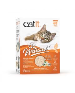 Catit Go Natural Pea Husk Clumping Cat Litter Vanilla Scented 12.3 lbs.