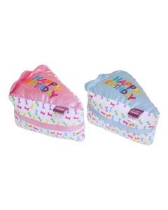 Multipet Birthday Cake Slice Plush Toy Assorted