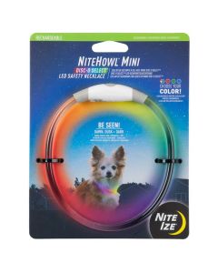 Nite Ize NiteHowl Rechargeable LED Safety Necklace- Disco Mini