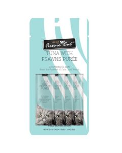 Fussie Cat Tuna with Prawn Puree 4 Pack