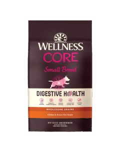 Wellness CORE Digestive Health for Small Breed Dogs Chicken & Brown Rice Recipe  12 lbs.