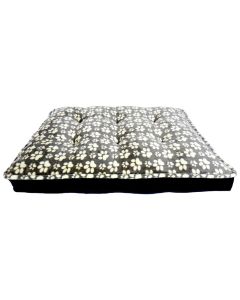 Arlee Pet Bella Grey Pawprint Orthopedic Mattress Bed Large 45"