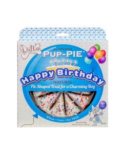 Lazy Dog Cookie Co Blue Happy Birthday Pup-Pie