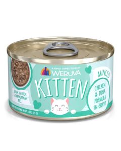 WERUVA Kitten Minced Chicken & Tuna Formula in Gravy 3 oz.