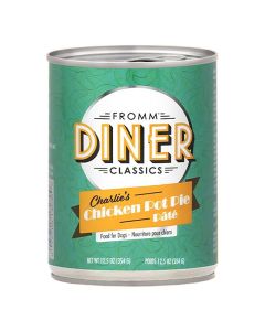 Fromm Diner Classic Charlies Chicken Pot Pie Canned Dog Food 12 oz.