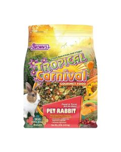 Brown's Tropical Carnival Gourmet Pet Rabbit Food 10 lbs