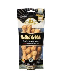 Fieldcrest Farms Nothin' to Hide Ultra 3" Knotted Bone Beef Flavored 12 pack