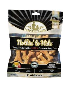 Fieldcrest Farms Nothin' to Hide Ultra 3" Wishbones Beef Flavored 12 pack