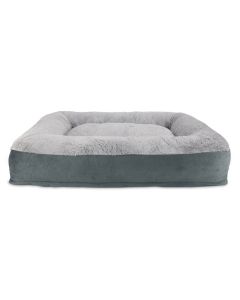Arlee Pet Harper Rectangle Bed Charcoal Medium 36"