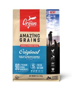 Orijen Amazing Grains Original Dry Dog Food 4 lbs.