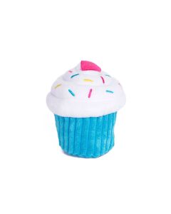 ZippyPaws NomNomz Blue Cupcake Dog Toy 5.5 in