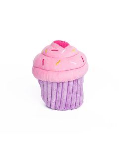 ZippyPaws NomNomz Pink Cupcake Dog Toy 5.5 in