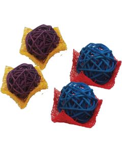 A&E Cage Company Nibbles Loofah Bon Bon Chews 4 pk