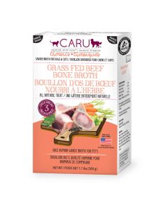 Caru Classics Grass-Fed Beef Bone Broth for Dogs & Cats 1.1 lb