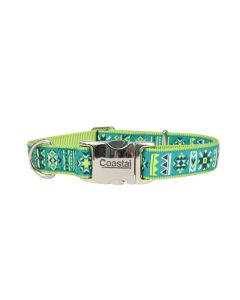 Coastal Pet Attire Ribbon Lime Southwest Star Collar 5/8" x 8"-12"