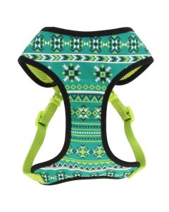 Coastal Lime Southwest Star Pet Attire Ribbon Harness XXS
