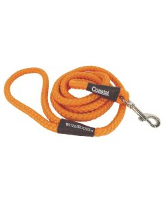 Coastal Water & Woods Orange Rope Snap Lead 1/2" x 6ft