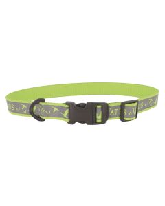 Coastal Water & Woods Lime Reflect Collar 1" x 14"-20"