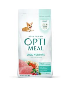 Optimeal Vital Nurture Puppy All Breeds Turkey & Oatmeal Recipe 3.3 lbs