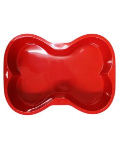 Puppy Cake Red Silicone Dog Bone Cake Pan
