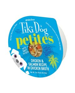 Tiki Dog Aloha Petites Chicken & Salmon Recipe in Chicken Broth 3 oz.