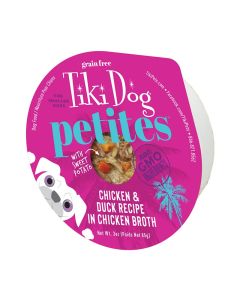 Tiki Dog Aloha Petites Chicken & Duck Recipe in Chicken Broth 3 oz.