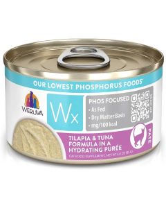 Weruva Wx Phos Focused Tilapia & Tuna Hydrating Puree 3oz