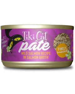 Tiki Cat Pate Wild Salmon Recipe in Salmon Broth 2.8 oz.