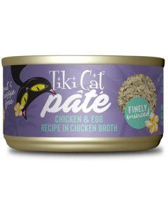 Tiki Cat Pate Chicken & Egg Recipe in Chicken Broth 2.8 oz.