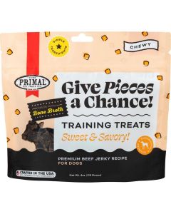 Primal Give Pieces a Chance Training Treats Chicken Jerky Recipe 4 oz.