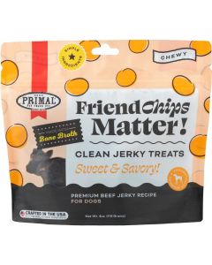 Primal FriendChips Matter Clean Jerky Treats Beef Recipe 4 oz.