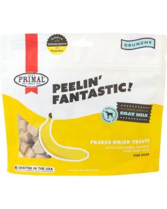 Primal Peelin' Fantastic Freeze-Dried Treats w/ Chicken, Banana and Goat Milk 2 oz.