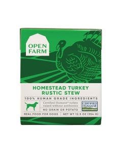 Open Farm Homestead Turkey Rustic Stew Wet Dog Food 12.5 oz