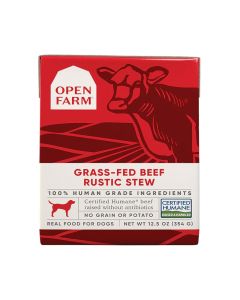 Open Farm Grass-Fed Beef Rustic Stew Wet Dog Food 12.5 oz